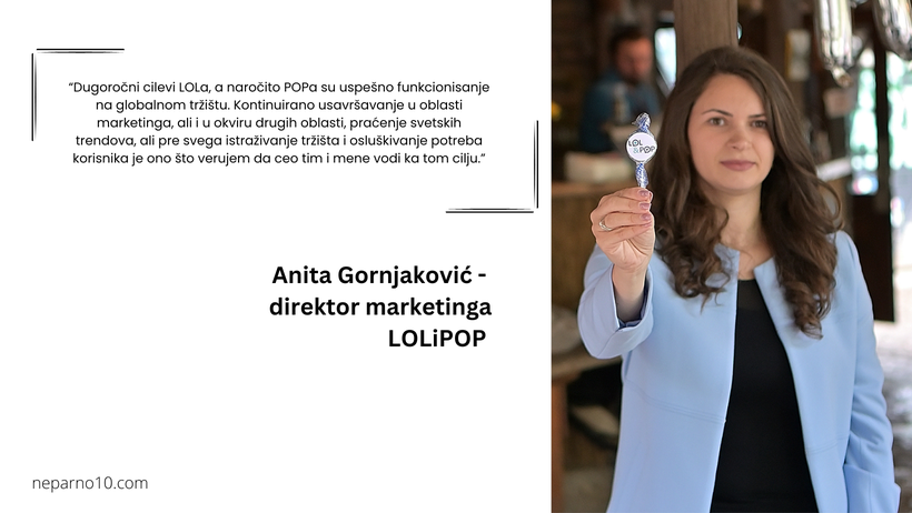 Anita Gornjaković direktor marketinga LOLiPOP